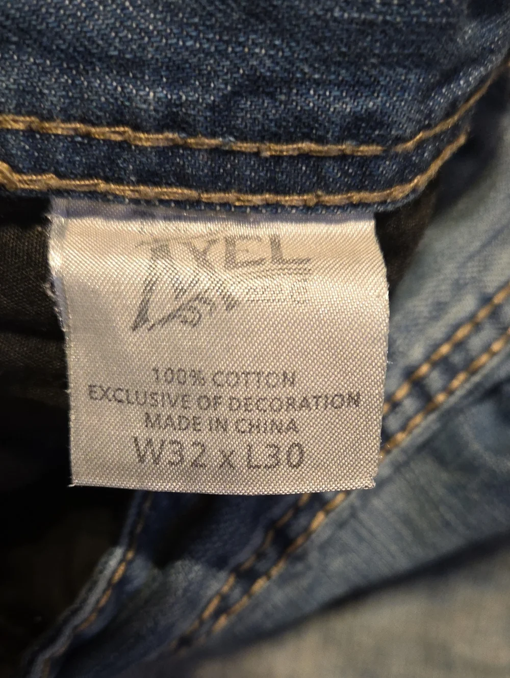 TK AXEL Men's Regular Straight Fit Distressed Jeans